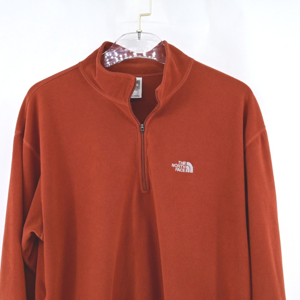 TKA 100 North Face Fleece Pullover Quarter Zip Burnt Orange University of Texas - Picture 3 of 15